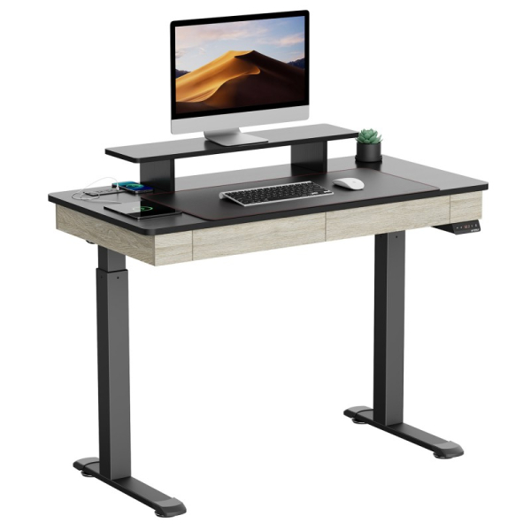 Купить Компьютерный стол Стол для компьютера c электрической регулировкой по высоте и 2 ящиками EUREKA ERK-ED-I47-OG